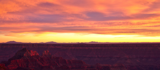 Sunset over Grand Canyon