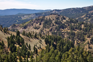 Road through Lassen Volcanic National Park